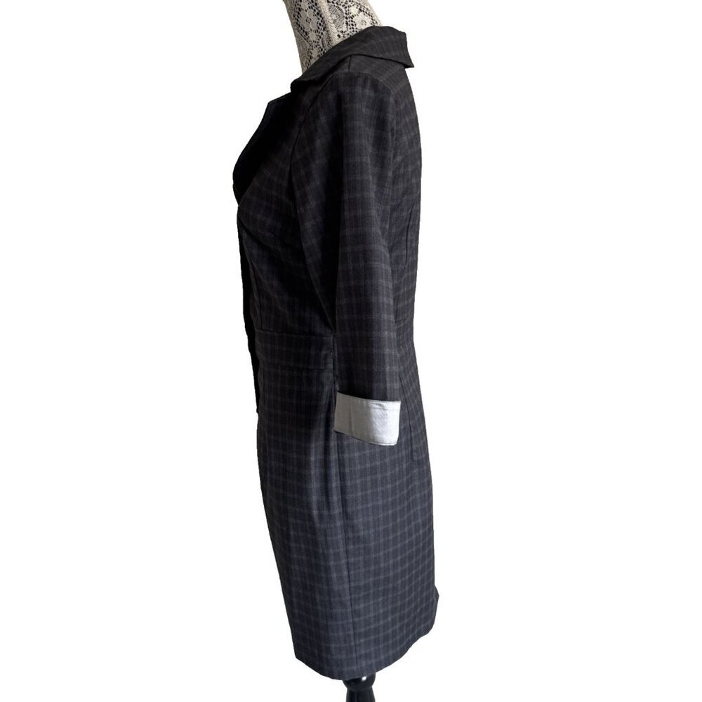Tatum & Olivia Dress, dress fitted Small, 3/4 sleeve button front, 100% cotton - Picture 2 of 11